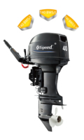 Nouvel état 15 hp arbre long 2 temps moteur à essence hors-bord pour bateau de pêche et petits bateaux