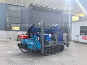 UNIQUE Engin de forage de puits d'eau portable robuste à moteur diesel, avec moteur de pompe de boîte de vitesses, puissance 55 kW, entraînement supérieur, rotation hydraulique, Max - Product Image 4