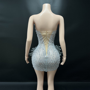 Novance Y5845 <span class=keywords><strong>Abito</strong></span> da Sera Elegante <span class=keywords><strong>per</strong></span> <span class=keywords><strong>Donna</strong></span>, Ultimo Design Sexy con Cristalli <span class=keywords><strong>per</strong></span> Cerimonie e Feste di Gala - Product Image 6