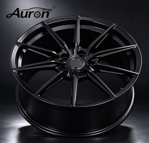 Jantes multi-branches en alliage d'aluminium forgé finition noir brillant pour Audi pour Polo Nouveau modèle - Product Image 1
