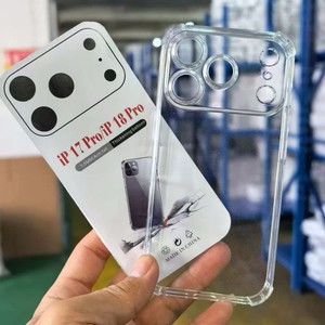 Großhandel Transparente Stoßfeste Weiche Klare TPU-Hülle für iPhone 18 13 12 11 17 Pro Max, Individuelles Logo, OEM-Unterstützung, Großbestellungen - Product Image 3