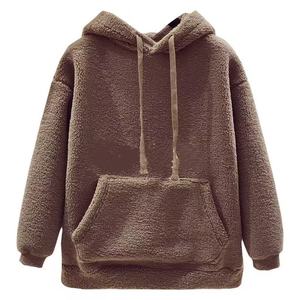 Sweat à capuche ample en laine d'agneau épaissie de Style coréen automne/hiver pour femmes-Ins/East Gate Trendy - Product Image 2