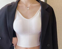 Kaka Beauty Top sans couture pour femme, style dos nu enveloppant, dos élégant, décolleté halter, camisole, tube top, débardeur