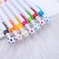 Kids Football Shape Ballpoint <strong>Pen</strong> Multi Color Custom <strong>Printed</strong> Logo Wholesale School Stationery Gift