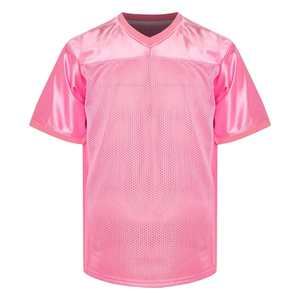 Maillot de football pour homme, coupe classique, logo sur le devant, col en V, style sportif, 100% polyester, vêtement respirant - Product Image 1