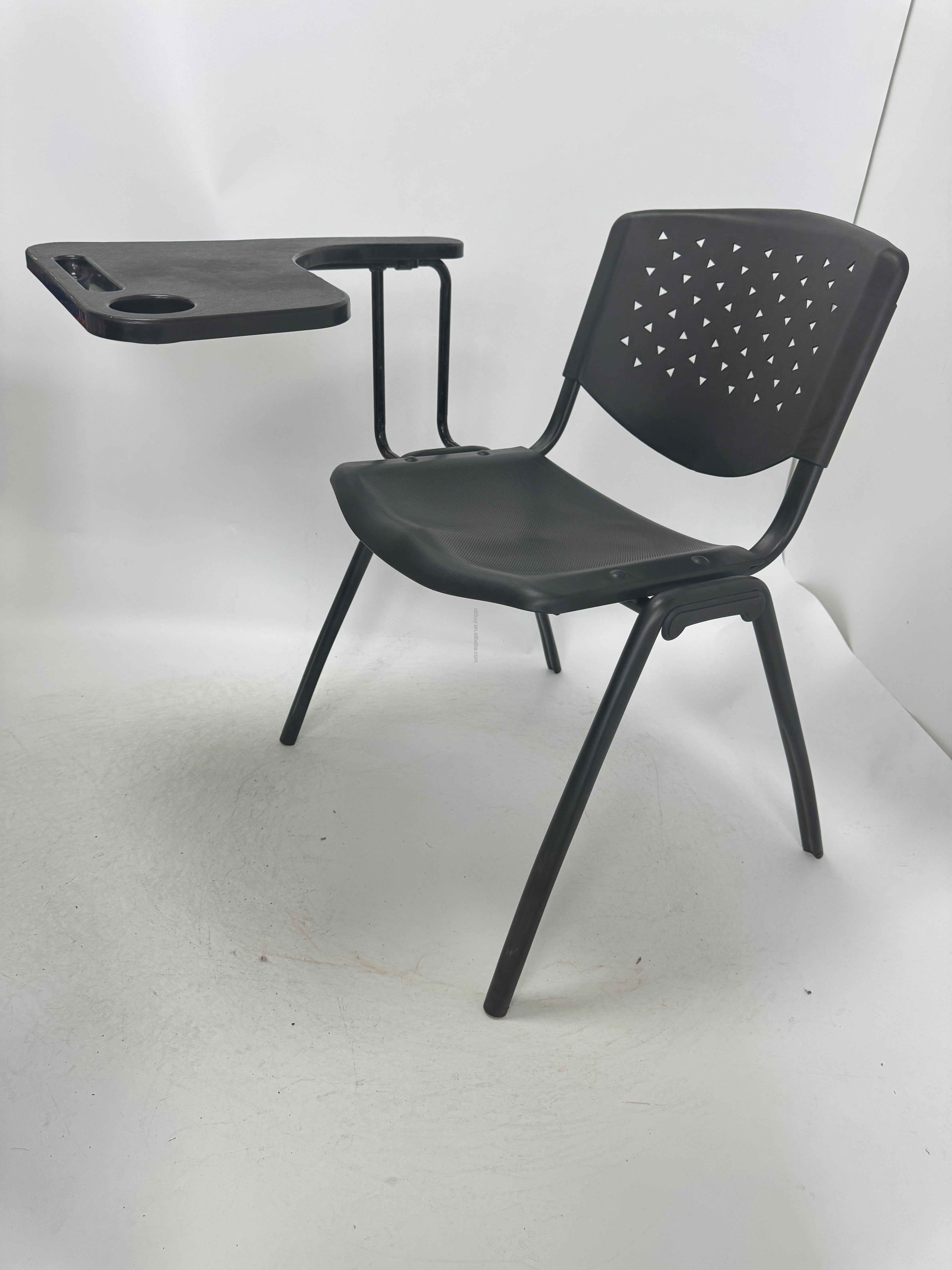 Chair With Big Tablet Black