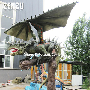 <span class=keywords><strong>Parc</strong></span> à thème dinosaure réaliste 3D Dragon intérieur métal caoutchouc pour centre commercial <span class=keywords><strong>parc</strong></span> d'aventure aéroport garderie école maternelle - Product Image 5