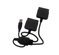 Nouveau cordon de câble de convertisseur d'adaptateur de manette de contrôleur USB 2.0 Compatible pour le contrôleur filaire Sony PS1 PS2 vers PC