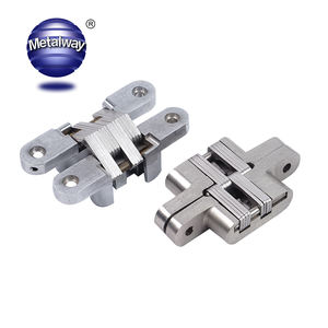 Charnière de porte à <span class=keywords><strong>pivot</strong></span> pliant en alliage de zinc robuste, charnière invisible cachée à 180 degrés <span class=keywords><strong>pour</strong></span> porte ou armoire - Product Image 1