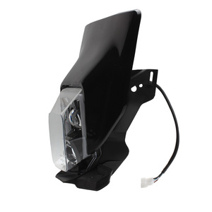 Phare de moto Zuqing HL120 LED blanc à double lentille convexe circulaire pour moto tout-terrain - Product Image 5