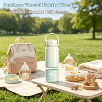 Chauffe-lait USB rechargeable 500ML, chauffe-lait pour voiture, thermos pour biberon, chauffe-lait pour bébé, chauffe-lait lavable pour lait maternel