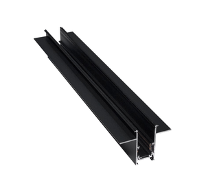 Perfil de Luz Magnética Empotrada sin Marco - Riel de Iluminación Lineal de Aluminio Negro - Sistema Arquitectónico sin Costuras - Product Image 1