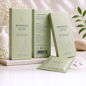 กล่องบรรจุภัณฑ์ชุดผลิตภัณฑ์บำรุงผิวบอตานิก้าแบบกำหนดเอง - Product Image 1
