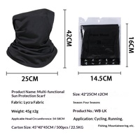 Cache-cou et Bandeau de Sport Unisexe en Spandex Respirant Anti-UV pour l'Hiver en Extérieur, Pêche, Cyclisme et Protection Faciale Polyvalente