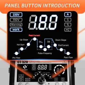 Soldadora Inversora IGBT HITBOX 4 en 1 para <span class=keywords><strong>Corte</strong></span> por <span class=keywords><strong>Plasma</strong></span>, MMA, <span class=keywords><strong>TIG</strong></span>, <span class=keywords><strong>TIG</strong></span> Pulsado CT520 - Product Image 2