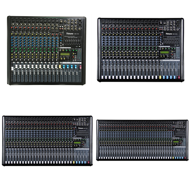 Thinuna MX-G Series 12/16/24/32 Channels Professional Studio Audio Mixer Blueteeth USB DJ Sound Mixing Console 48V Phantom Power