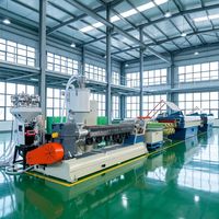 Machine d'extrusion de monofilament pour perruques synthétiques en cheveux humains PP PE HDPE, haute productivité, puissance 100 kW, capacité de 1 à 5 tonnes/jour