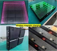 Projecteurs mobiles DMX512 RGBW 15W, lumières 3D incandescentes pour piste de danse, contrôle par application, IP55, batterie rechargeable pour fêtes, discothèques et divertissements
