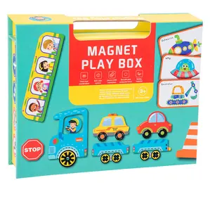 Heet Verkoop Kids Educatief Kind Kaarten Speelgoed Diy Magnetische Puzzel Verhaal Boek Speelgoed