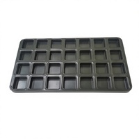Moule à gâteau carré mini réutilisable en acier aluminisé industriel et commercial Kingbake DZ2590087, antiadhésif et sûr, pour biscuits