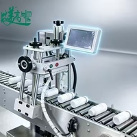 Machine de marquage laser automatique haute vitesse avec fonction de détection intégrée pour l'impression sur les bouchons de bouteilles en plastique