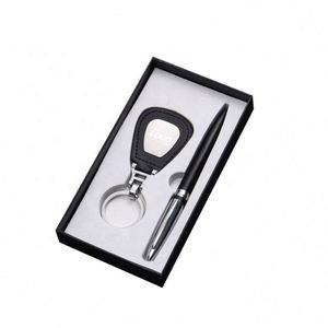 ชุดของขวัญพวงกุญแจและปากกาสไตล์จีน - พวงกุญแจหนังสุดหรูและปากกาลายเซ็นสำหรับของขวัญทางธุรกิจและของที่ระลึก - Product Image 1