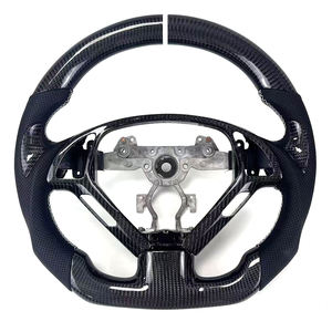 Volant de voiture personnalisé en fibre de carbone pour Infiniti G37 2007-2015, design de style course, expédié depuis l'entrepôt américain - Product Image 1