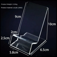 Support d'affichage pour téléphone en acrylique hautement transparent, support d'affichage portable pour téléphone portable, support pour produits numériques
