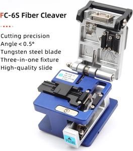 Kit d'outils de terminaison de <span class=keywords><strong>fibre</strong></span> <span class=keywords><strong>optique</strong></span> FTTH, ensemble d'outils de soudage à froid pour câble avec coupe-<span class=keywords><strong>fibre</strong></span> <span class=keywords><strong>optique</strong></span> et papier essuie-poussière - Product Image 2