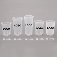 Gobelets jetables écologiques en PP transparent givré avec couvercle, logo de mariage personnalisé, 12oz, 16oz, 24oz, 380ml, 500ml, 650ml