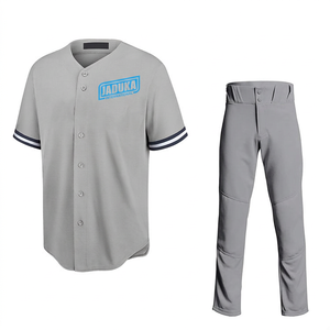 Uniforme de baseball tendance, sur mesure, nouveau modèle 2027, respirant, de haute qualité, à manches courtes, uniforme de baseball en gros - Product Image 1