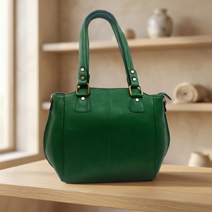 Sacs à main décontractés pour femmes personnalisables OEM ODM en cuir véritable légers pliables résistants à l'eau capacité 3L+ avec bandoulière amovible et pochette - Product Image 1