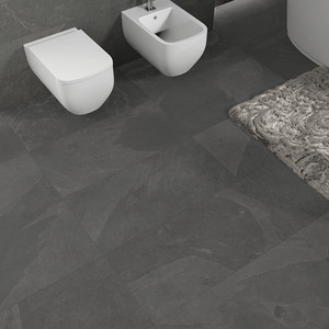 Piastrella Nera Valona 45x90 Cm 10 Mm Texturizzata Opaca con Bordi Rettificati - Product Image 6