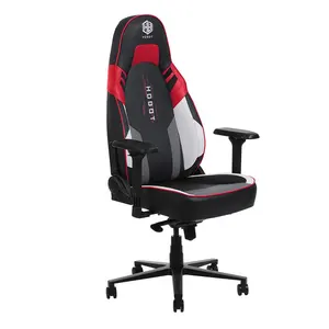 Hobot – chaise de jeu en cuir silla rouge pour ordinateur pc de bureau