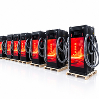 Chargeur rapide DC commercial pour véhicules électriques, compatible avec la mise à niveau à distance OTA, 120-240 kW, CCS2, CCS1, GB/T, avec grand écran publicitaire