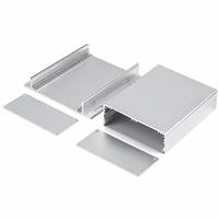 Boîtier en alliage d'aluminium usiné CNC avec trous personnalisés 150*52mm, profil extrudé, boîtier d'amplificateur, boîte de projet IP54, dissipateur de chaleur