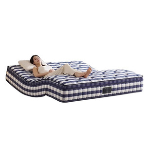 <span class=keywords><strong>Materasso</strong></span> Elettrico Multifunzionale Intelligente a Griglia Blu con Sollevamento a Gravità Zero, Massaggio Vibrante Moderno e Funzione Anti-Russamento - Product Image 1