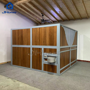 Panneau de stalle d'écurie de cheval de conception de luxe directe d'usine équipement de cheval robuste et durable rempli de bois de bambou - Product Image 3
