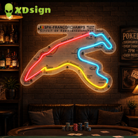 Enseigne néon LED personnalisée, éclairage paysager commercial, décoration murale pour maison et bâtiment, impression UV sur acrylique, résolution 4K, publicité automobile