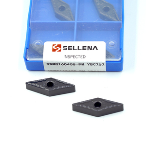 Plaquette de tournage en carbure VNMG160408-PM YBC252 ZORRO/SELLENA pour usinage de l'acier, indexable, diamantée, 35 degrés, revêtement CVD, OEM - Product Image 1