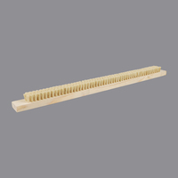Brosse à long manche en sisal, poils en fibres végétales naturelles, base en bois, brosse de nettoyage industrielle pour atelier, fabrication sur mesure