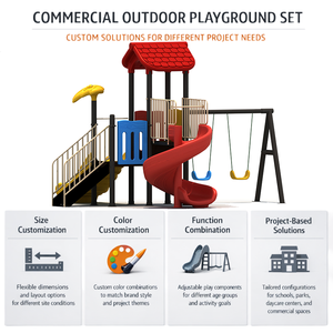 Parco Giochi all'Aperto MONLE PLAY Approvato ASTM per Bambini con Scivolo a Spirale e Struttura Rampicante per Scuole Montessori - Product Image 4