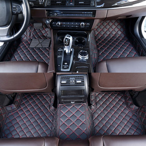 Tapis de sol de voiture sur mesure de qualité supérieure pour BMW |   Tapis de sol de voiture en cuir imperméable antidérapant Ensemble complet Accessoires intérieurs de luxe - Product Image 2