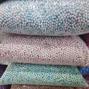 Hạt ngọc trai giả trang trí quần áo, ngọc trai nhân tạo có lỗ, nhựa ABS, nhiều màu sắc, giả ngọc trai nhiều màu, 0.5kg/túi, 8mm - Product Image 3