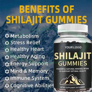 Oem Private Label Hoge Potentie Shilajit Gummies Pure Himalayan Hars Kruidensupplementen - Product Image 2