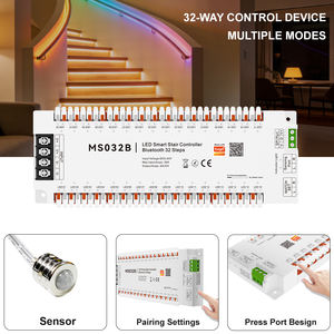 Pixel-LED-Treppenlicht-Controller 5-24V Kabellose Fernbedienung 30m Reichweite PIR Automatischer Bewegungssensor-Kit Stufenlicht-Dimmer - Product Image 5