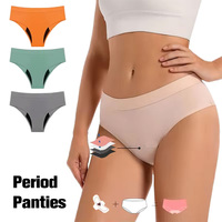 Culottes menstruelles absorbantes pour femmes - Protection anti-fuites de nuit, confort doux, protection flux abondant, polyamide, taille basse, usage quotidien