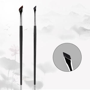 Juego de brochas de maquillaje profesional de alta calidad, Lápiz Delineador de ojos plano de Hoz vegana, pincel biselado delineador de cejas en ángulo de etiqueta privada - Product Image 1