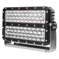 Projecteur de chantier LED haute puissance à double rangée, lampe minière, éclairage de chantier 5000 lumens