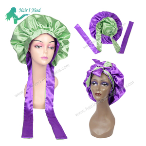 Logo personnalisé Bonnet en <span class=keywords><strong>satin</strong></span> Bonnet en soie pour dormir Bonnet pour cheveux pour soins capillaires en <span class=keywords><strong>satin</strong></span> tressé - Product Image 5